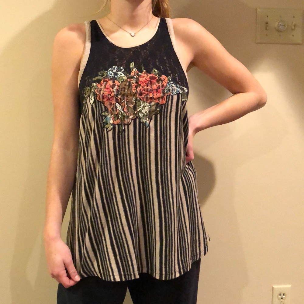 Free people black lace tunic